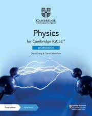 Cover von Cambridge IGCSE Physics Workbook with Digital Access (2 Years)