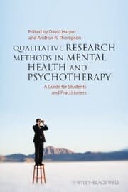 Cover von Qualitative Research Methods in Mental Health and Psychotherapy