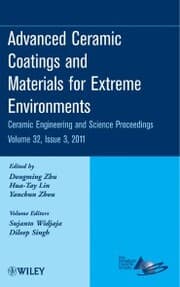 Cover von Advanced Ceramic Coatings and Materials for Extreme Environments, Volume 32, Issue 3