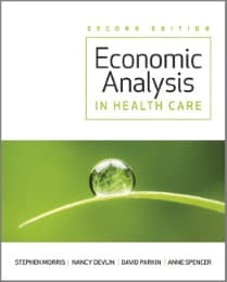 Cover von Economic Analysis in Healthcare