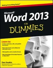 Cover von Word 2013 For Dummies