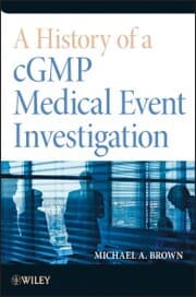 Cover von A History of a cGMP Medical Event Investigation