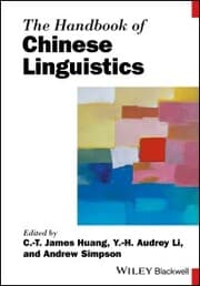 Cover von The Handbook of Chinese Linguistics