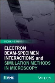 Cover von Electron Beam-Specimen Interactions and Simulation Methods in Microscopy