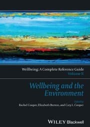 Cover von Wellbeing: A Complete Reference Guide, Wellbeing and the Environment