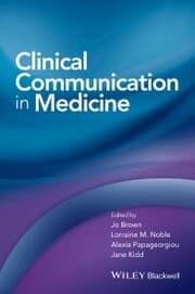 Cover von Clinical Communication in Medicine