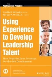Cover von Using Experience to Develop Leadership Talent