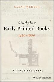 Cover von Studying Early Printed Books, 1450-1800