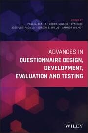 Cover von Advances in Questionnaire Design, Development, Evaluation and Testing