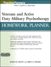 Cover von Veterans and Active Duty Military Psychotherapy Homework Planner