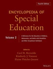 Cover von Encyclopedia of Special Education, Volume 2