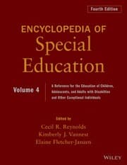 Cover von Encyclopedia of Special Education, Volume 4