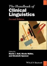 Cover von The Handbook of Clinical Linguistics
