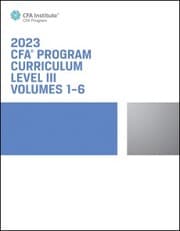 Cover von 2023 CFA Program Curriculum Level III Box Set