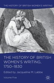 Cover von The History of British Women's Writing, 1750-1830