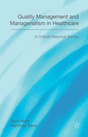 Cover von Quality Management and Managerialism in Healthcare