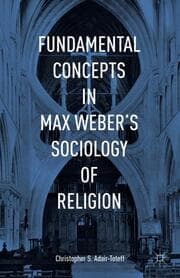 Cover von Fundamental Concepts in Max Webers Sociology of Religion