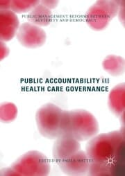 Cover von Public Accountability and Health Care Governance