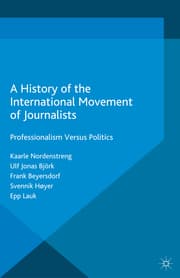 Cover von A History of the International Movement of Journalists