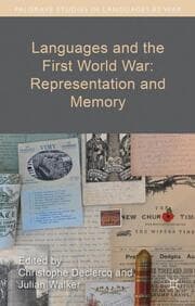Cover von Languages and the First World War: Representation and Memory