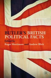 Cover von Butler's British Political Facts