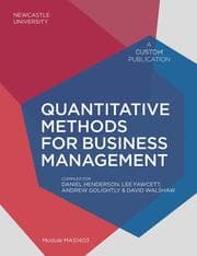 Cover von Quantitative Methods for Business Management