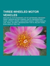 Cover von Three-wheeled motor vehicles