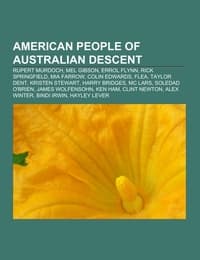 Cover von American people of Australian descent