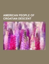 Cover von American people of Croatian descent