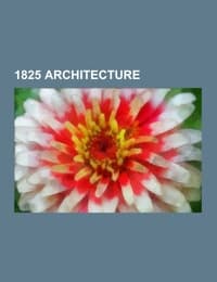 Cover von 1825 architecture