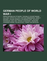 Cover von German people of World War I