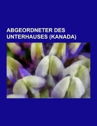 Cover von Abgeordneter des Unterhauses (Kanada)