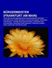 Cover von Bürgermeister (Frankfurt am Main)