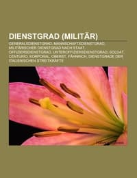 Cover von Dienstgrad (Militär)