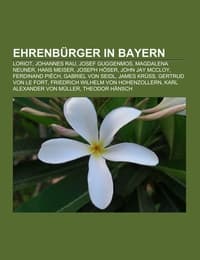 Cover von Ehrenbürger in Bayern