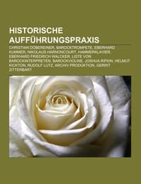 Cover von Historische Aufführungspraxis