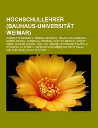 Cover von Hochschullehrer (Bauhaus-Universität Weimar)