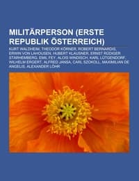 Cover von Militärperson (Erste Republik Österreich)