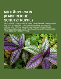 Cover von Militärperson (Kaiserliche Schutztruppe)