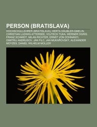 Cover von Person (Bratislava)