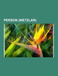Cover von Person (Wetzlar)