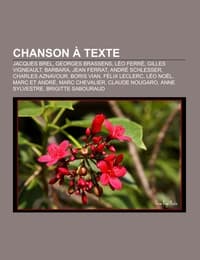 Cover von Chanson à texte