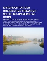 Cover von Ehrendoktor der Rheinischen Friedrich-Wilhelms-Universität Bonn