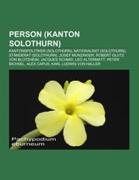 Cover von Person (Kanton Solothurn)