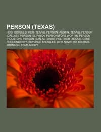 Cover von Person (Texas)