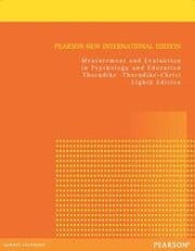 Cover von Measurement and Evaluation in Psychology and Education