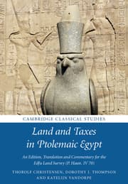 Cover von Land and Taxes in Ptolemaic Egypt