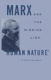 Cover von Marx and the Missing Link: Human Nature