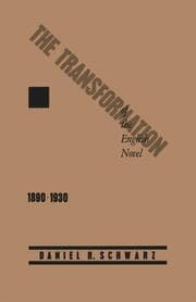 Cover von The Transformation of the English Novel, 1890-1930