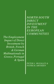 Cover von North-South Direct Investment in the European Communities